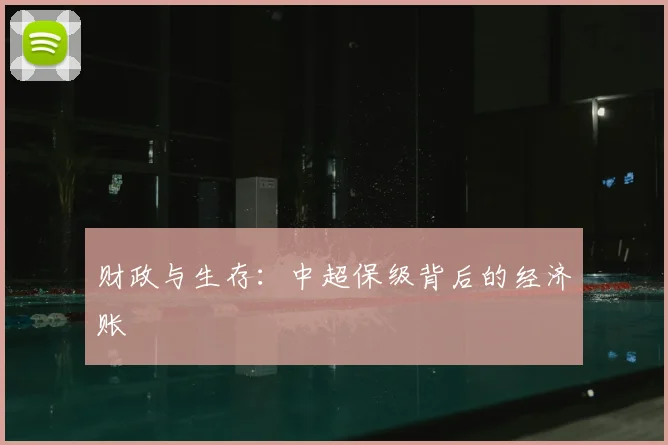 财政与生存：中超保级背后的经济账